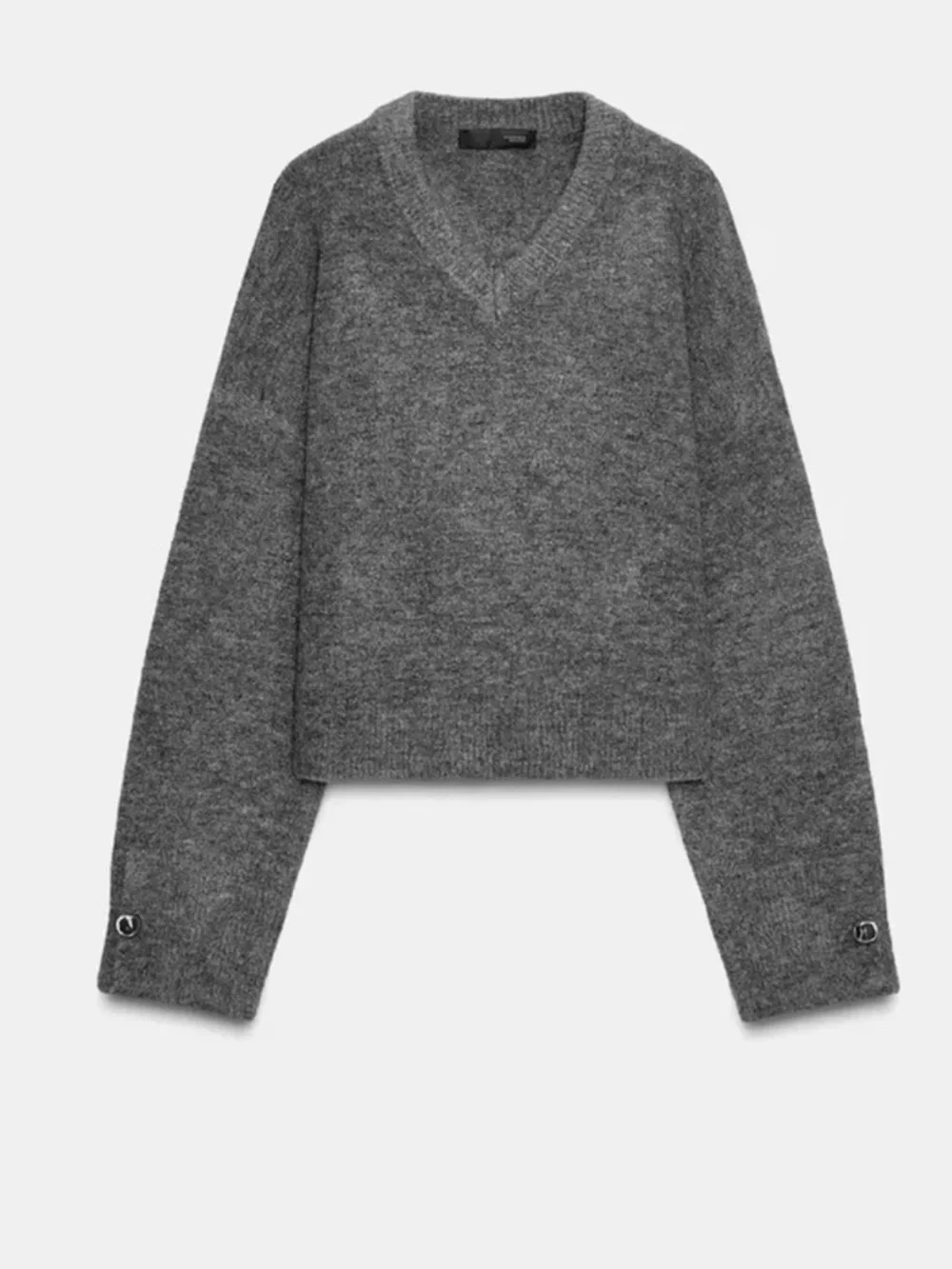 Zara Soft Knit Button Sweater - Picture 4 of 6